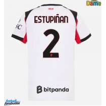 AC Milan Pervis Estupinan #2 Bortedrakt Dame 2025-26 Kortermet